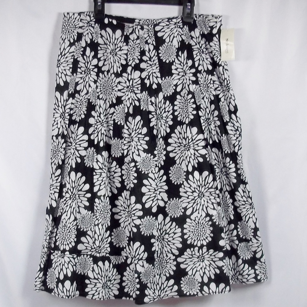 Style & Co Petites Bora Bora Pleated Floral Skirt - Picture 1 of 5